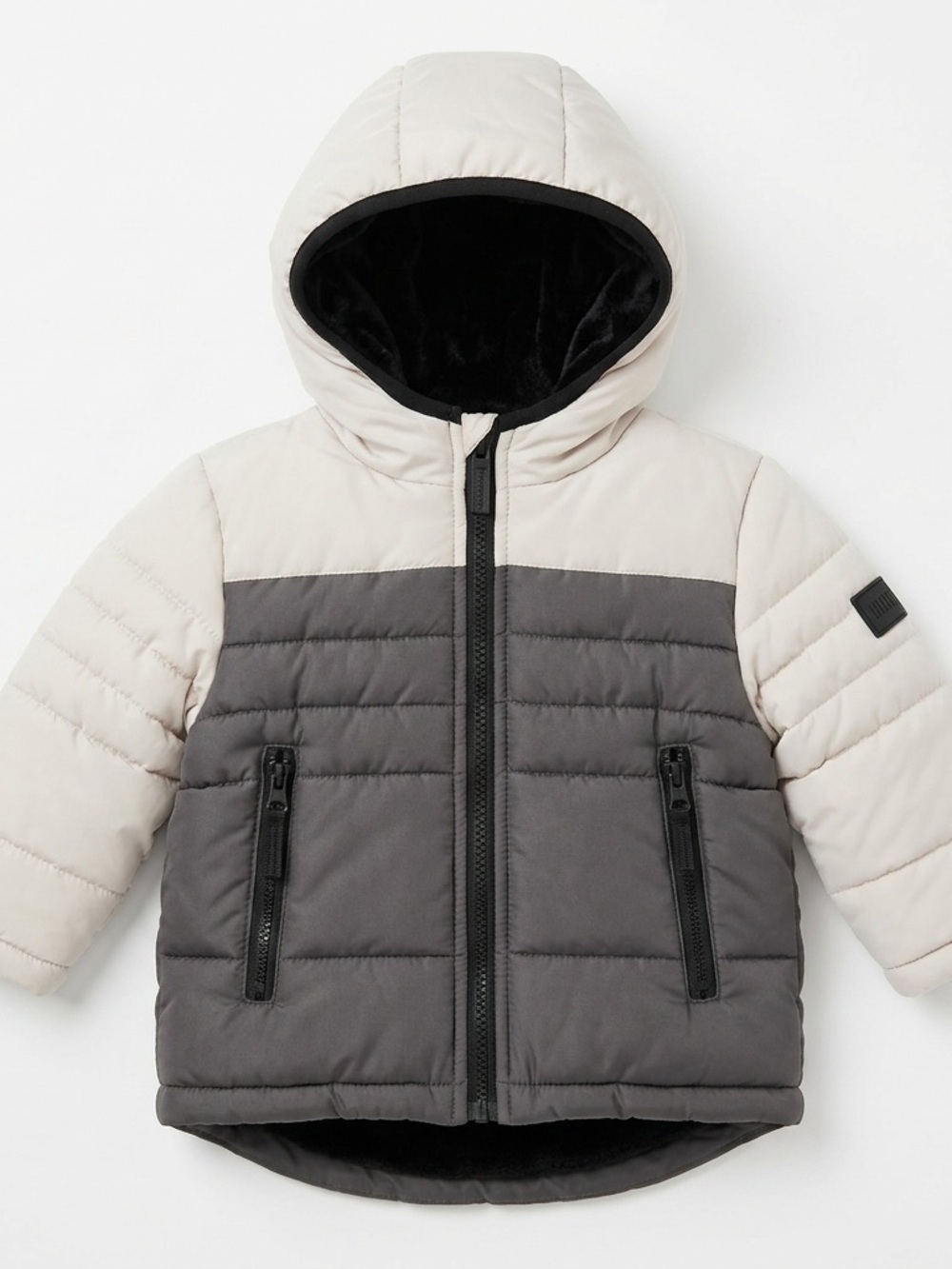 Hunter Two-Tone Toddler Hooded Puffer Jacket 12M*